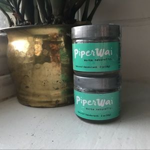 (2) PiperWai Natural Deodorant Jars